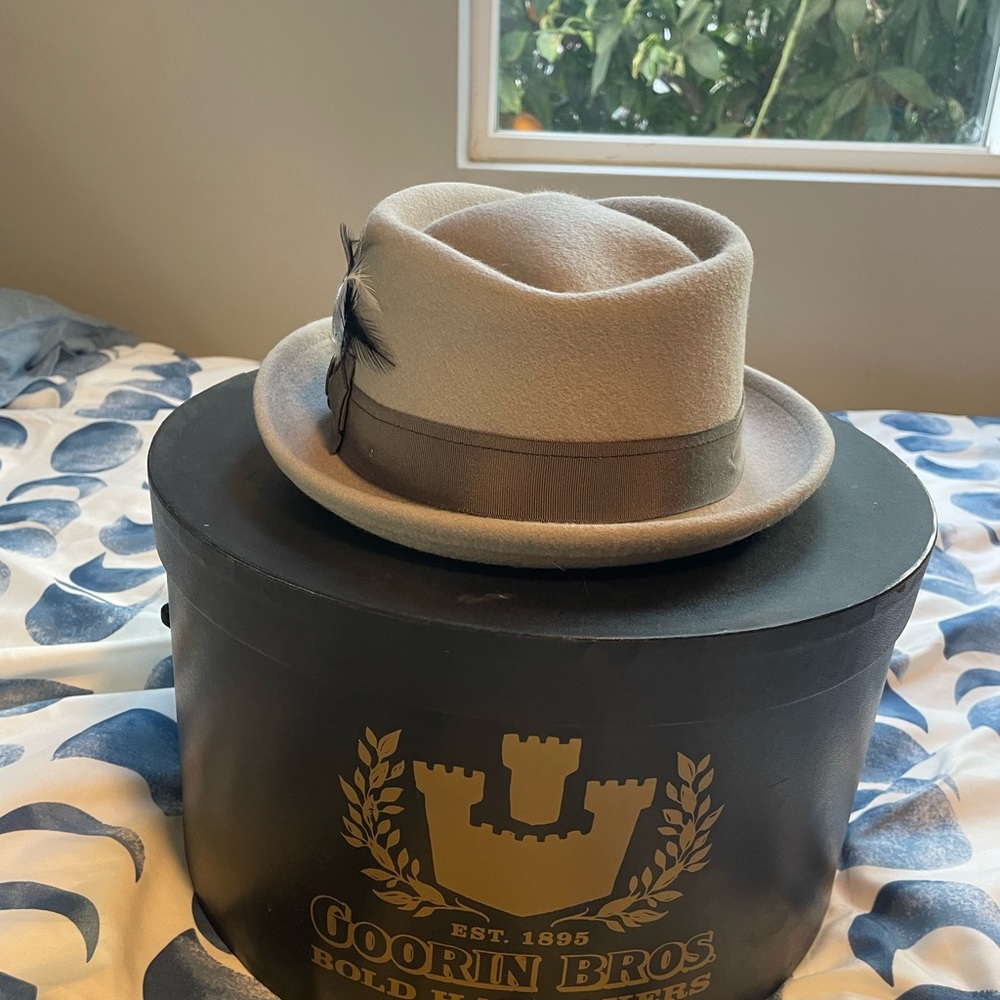 Light Grey Wool Fedora - image 3